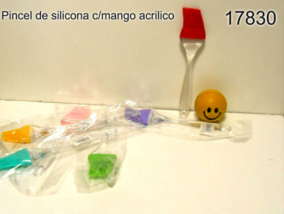 Imagen de PINCEL SILICONA MANGO CRISTAL 22CM 10.24